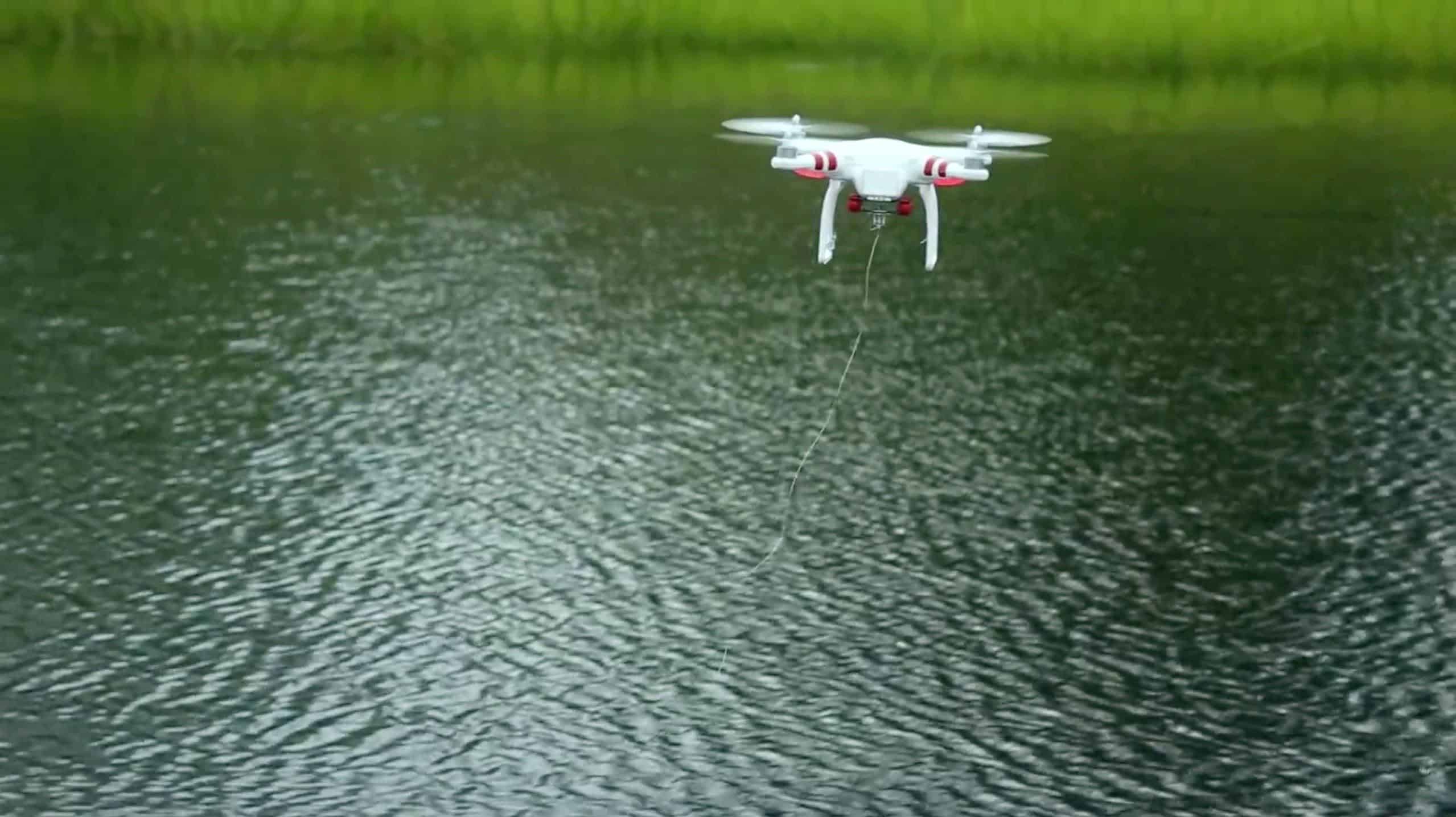 largage appât avec drone